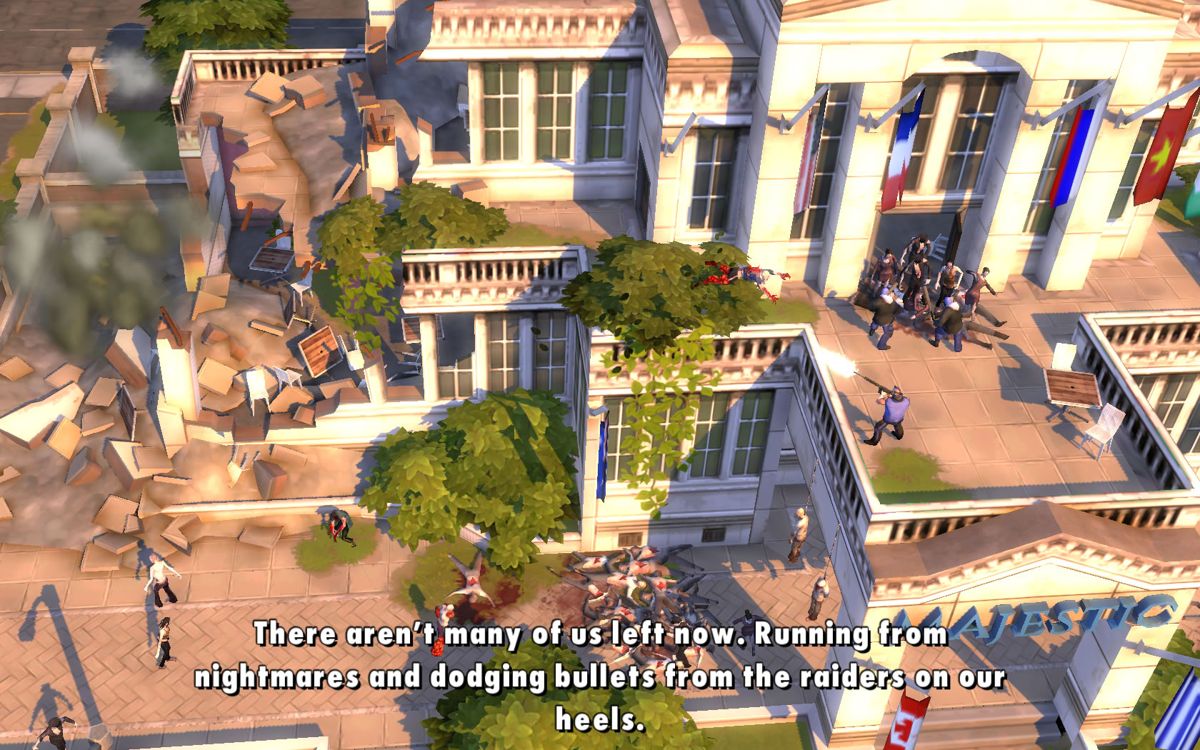 Zombie Anarchy (Windows Apps) screenshot: The animated introduction sequence