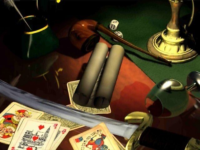 Prikljuchenija poruchika Rzhevskogo (Windows) screenshot: Gambling, wine, and duels define a true hussar.