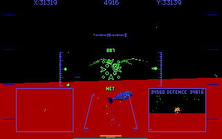 Eye of the Storm (DOS) screenshot: Engaging a potential threat (EGA)