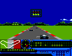 Formula One (SEGA Master System) screenshot: Ready...set...GO!