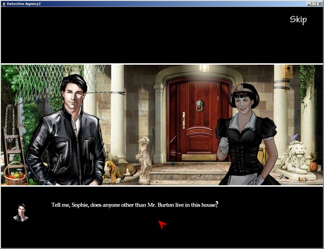 Detective Agency 2: The Bankers Wife (Windows) screenshot: Talking to the maid