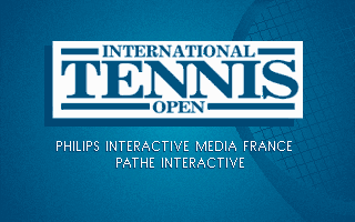 International Tennis Open (DOS) screenshot: Title Screen