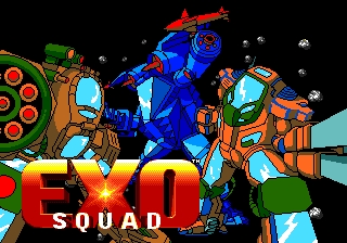 Exo Squad (Genesis) screenshot: Title screen