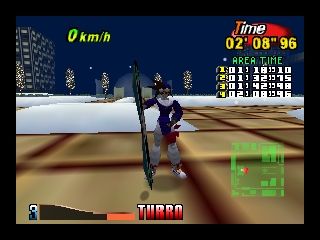 Air Boarder 64 (Nintendo 64) screenshot: Finishing the stage.