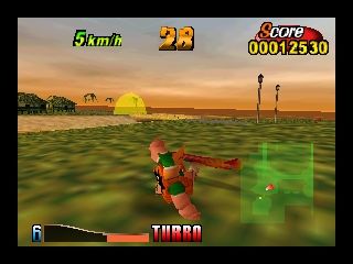 Air Boarder 64 (Nintendo 64) screenshot: Falling down.