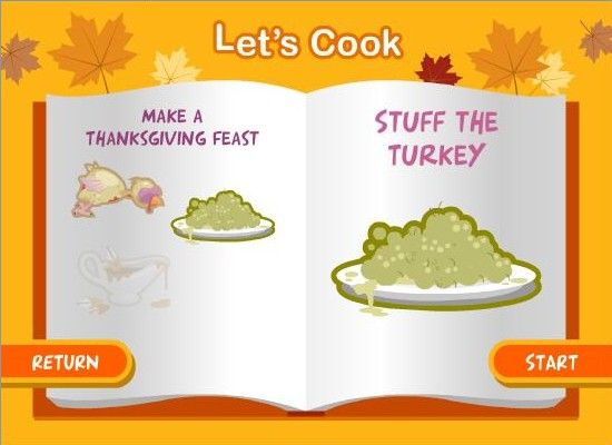 Cooking Mama: Mama Kills Animals (Windows) screenshot: Next stage: Stuff the turkey.