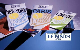 International Tennis Open (DOS) screenshot: Tournaments Menu