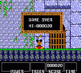 Castle of Illusion starring Mickey Mouse (Game Gear) screenshot: Game Over