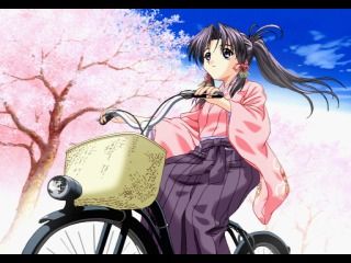 Sister Princess: Pure Stories (PlayStation) screenshot: Haruka's CG gallery, the season of sakura