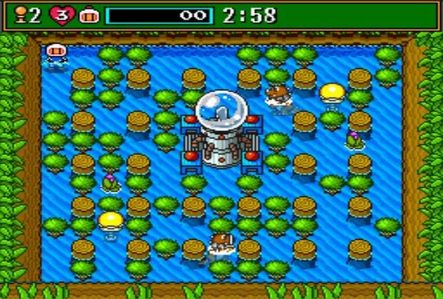 Super Bomberman 3 (SNES) screenshot: Level 1-1