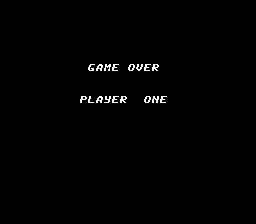 Wolverine (NES) screenshot: I lost all my lives. Game over.