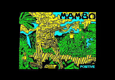 Mambo (Amstrad CPC) screenshot: Title screen