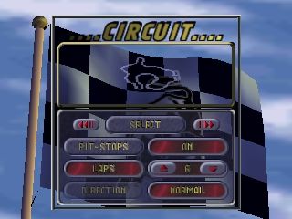 automobili Lamborghini (Nintendo 64) screenshot: Selecting a circuit.