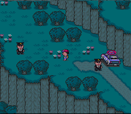 EarthBound (SNES) screenshot: There are two cops here.
