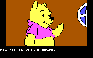 Winnie the Pooh in the Hundred Acre Wood (DOS) screenshot: Pooh Bear PCjr/Tandy Graphics