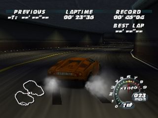automobili Lamborghini (Nintendo 64) screenshot: Time Trial mode