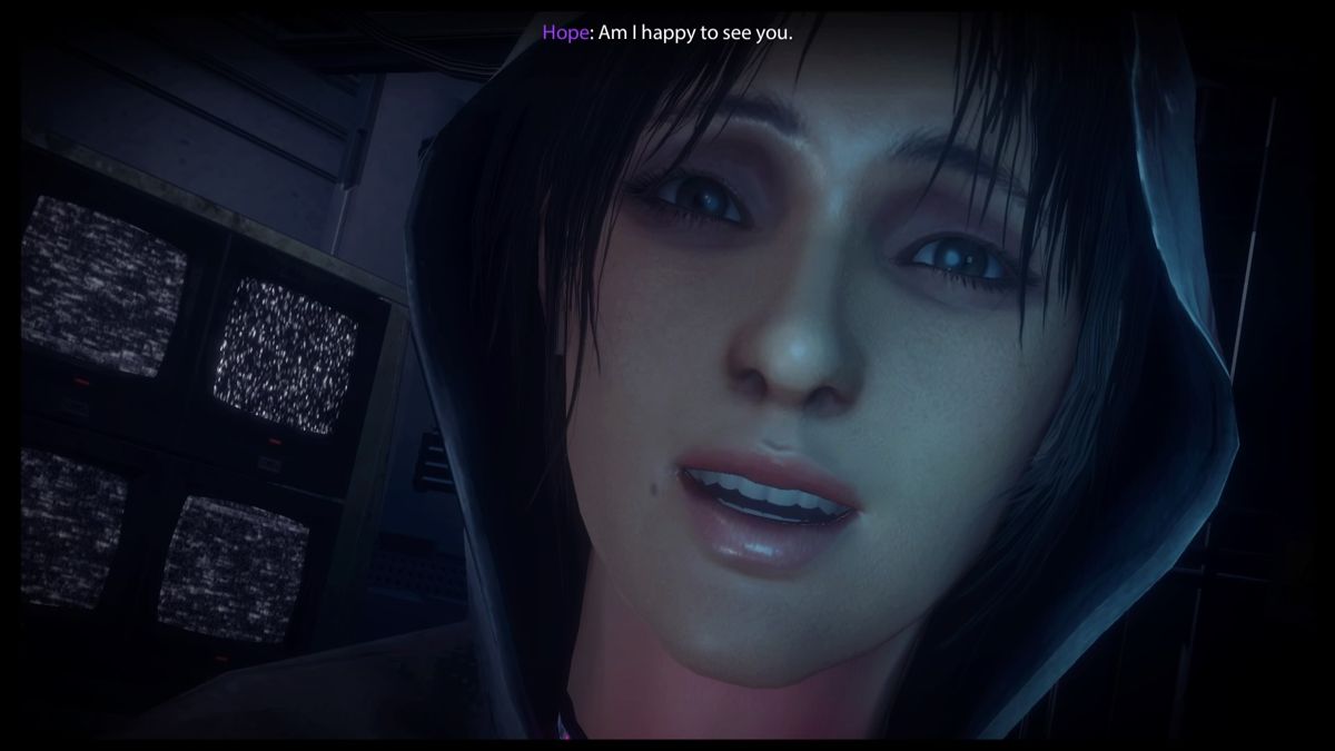 République (PlayStation 4) screenshot: Episode 2 - The story continues after a cliffhanger from the previous episode, and Hope is glad you're still with her