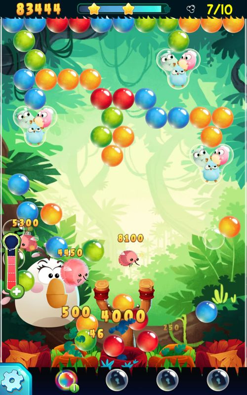 Angry Birds: Pop (Android) screenshot: Almost three stars in this level