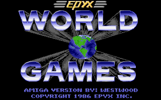 World Games (Amiga) screenshot: Title screen