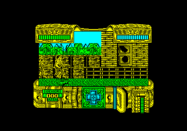 Mambo (Amstrad CPC) screenshot: I've gone farther into the base.