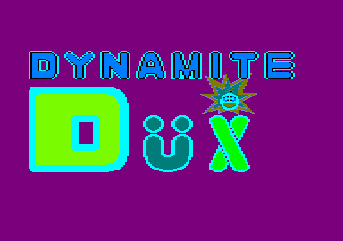 Dynamite Düx (Amstrad CPC) screenshot: Title screen