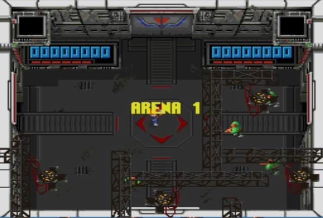 Smash T.V. (SNES) screenshot: Arena 1