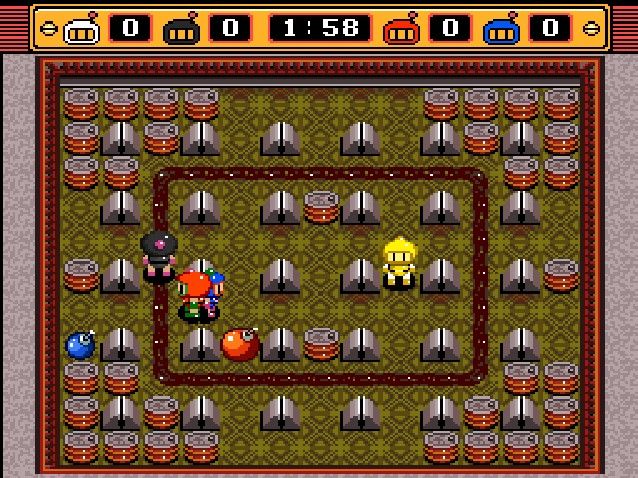 Super Bomberman 2 (SNES) screenshot: Battle Stage 4