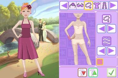 My Dress-Up (Nintendo DS) screenshot: Dressing Up for a wedding - after