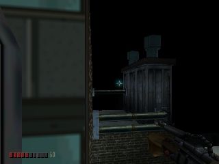Turok 3: Shadow of Oblivion (Nintendo 64) screenshot: Using the grapple to reach previously inaccessible places.
