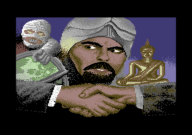 In 80 Days Around the World (Commodore 64) screenshot: Loading screen