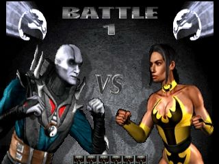 Mortal Kombat 4 (Nintendo 64) screenshot: Versus screen