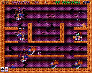 Super Methane Bros (Amiga) screenshot: Secret door