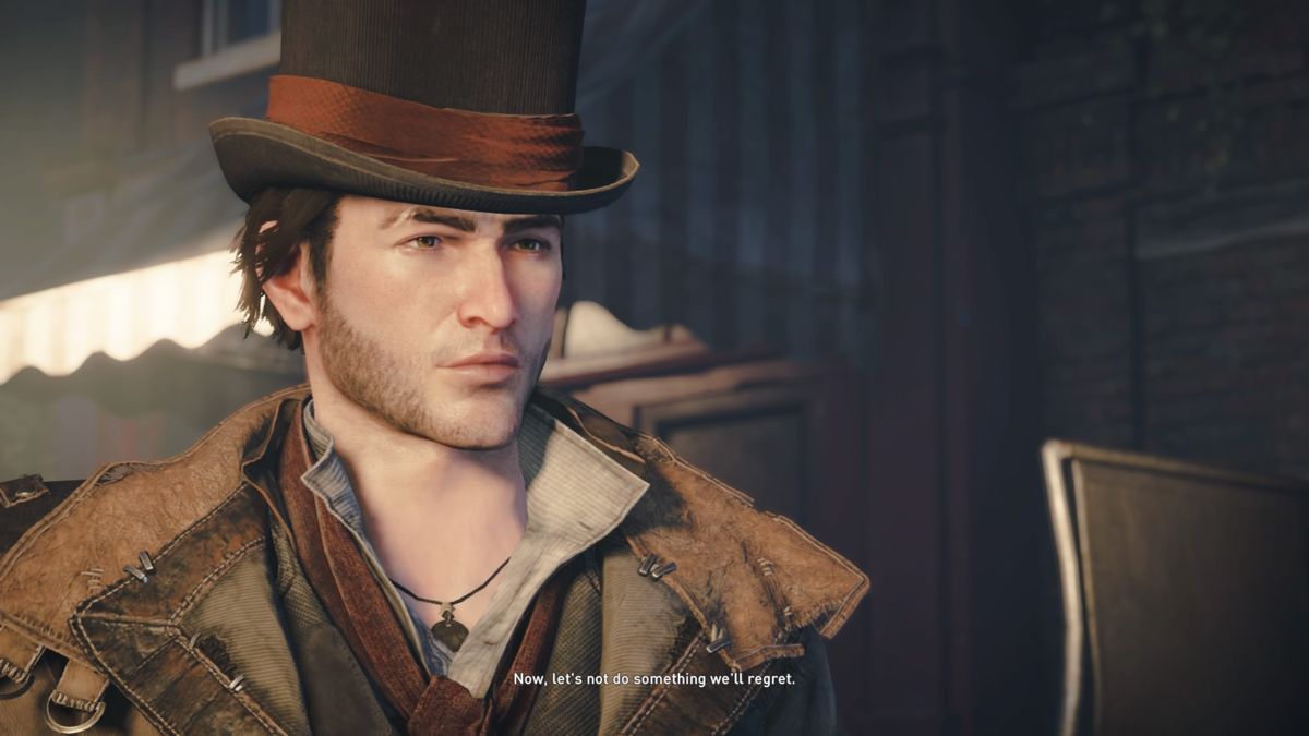 Assassin's Creed: Syndicate - Victorian Legends Outfit for Jacob (PlayStation 4) screenshot: But, this is Jacob's motto