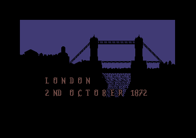 In 80 Days Around the World (Commodore 64) screenshot: Opening animation
