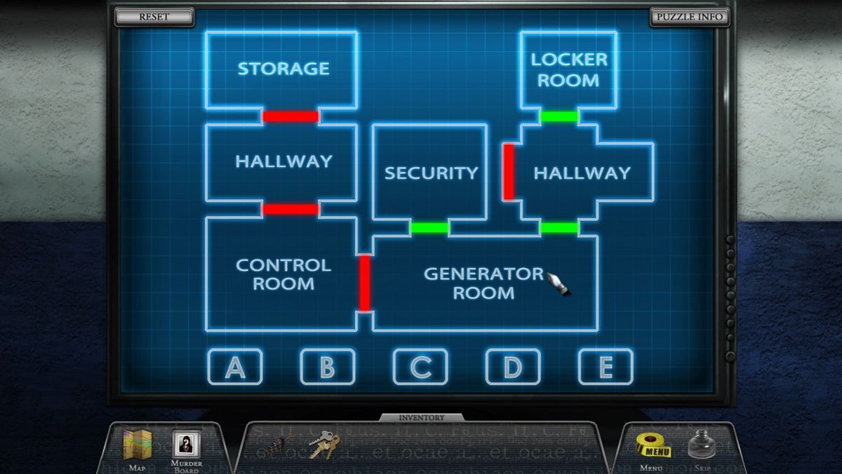 Castle (Windows) screenshot: Power distribution puzzle