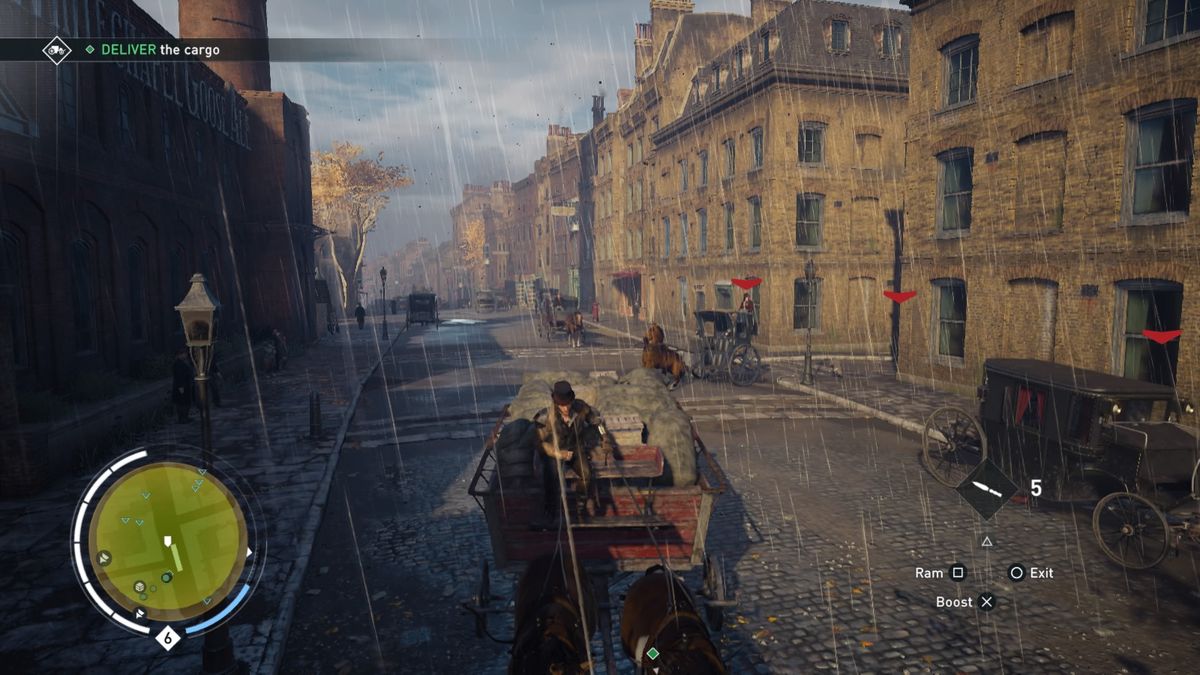 Assassin's Creed: Syndicate - Victorian Legends Outfit for Jacob (PlayStation 4) screenshot: Delivering the cargo