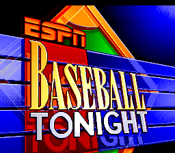 ESPN Baseball Tonight (Genesis) screenshot: Title screen
