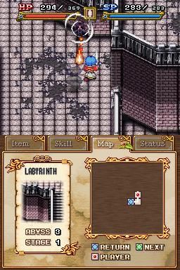 From the Abyss (Nintendo DS) screenshot: Labyrinth