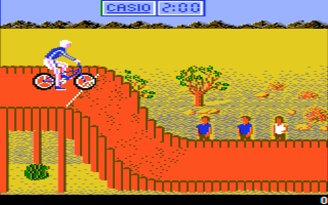 California Games (DOS) screenshot: BMX (CGA Composite)