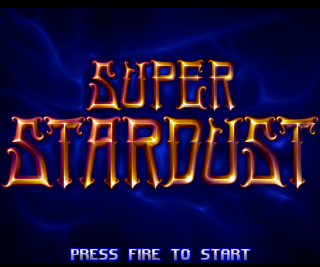 Super Stardust (Amiga) screenshot: Title screen