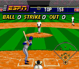 ESPN Baseball Tonight (Genesis) screenshot: Play ball.