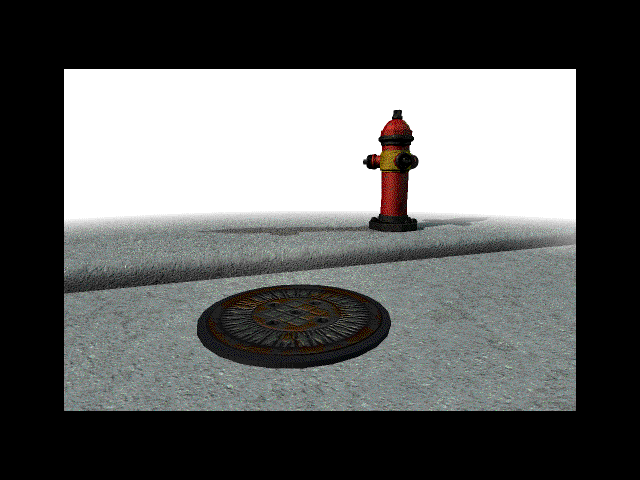 The Manhole: CD-ROM Masterpiece Edition (Windows 16-bit) screenshot: We start here.