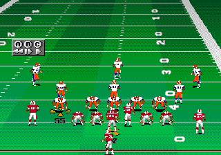 College Football USA 97 (Genesis) screenshot: Instant replay