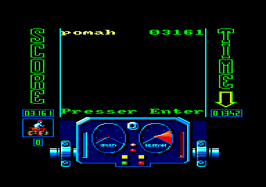 Quad (Amstrad CPC) screenshot: Final Score