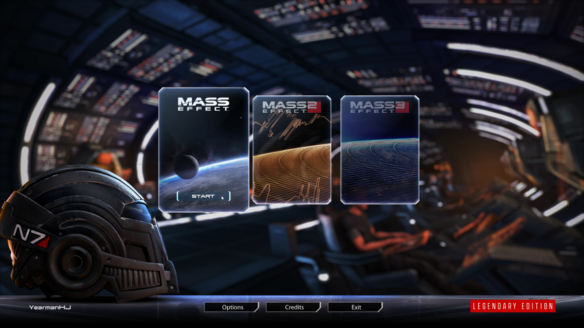 Mass Effect: Legendary Edition (Windows) screenshot: Game selection