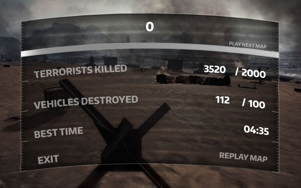IS Defense (Windows) screenshot: Map progress