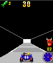 Speed Devils (J2ME) screenshot: Inside a tunnel