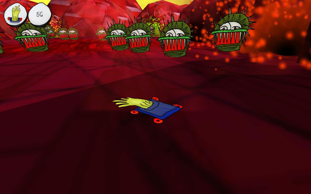 Soda Drinker Pro (Windows) screenshot: Chased by monsters.