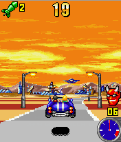 Speed Devils (J2ME) screenshot: Big jump!