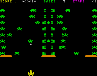 Pillage Cosmique (Alice 32/90) screenshot: Aliens are getting away with the fuel. Stop them!